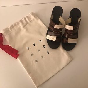 Trade Mark Interlock Vachetta Heeled Sandal